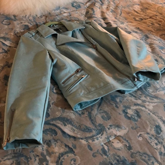 INC vegan leather moto jacket - Picture 2 of 6